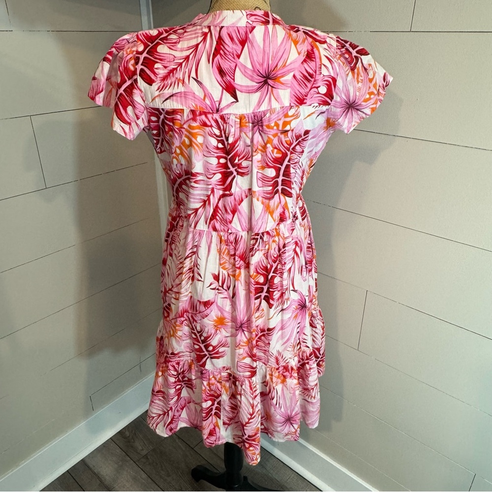 Madison Mathews Short Sleeve Folly Mini Dress - Small - Picture 6 of 9